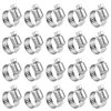 Picture of LOKMAN Hose Clamp, 20 Pack Stainless Steel Adjustable 10-16mm Size Range Worm Gear Hose Clamp, Fuel Line Clamp for Plumbing, Automotive and Mechanical Application