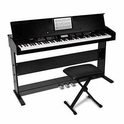 Picture of Alesis Virtue | 88-Key Beginner Digital Piano with Full-Size Velocity-Sensitive Keys, Lesson Mode, Power Supply, Built-In Speakers, 360 Premium Voices and 3 Months of Skoove Lessons Included