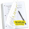 Picture of Five Star Spiral Notebook, 5 Subject, College Ruled Paper, 200 Sheets, 11" x 8-1/2", School, Wired, Red (72077)