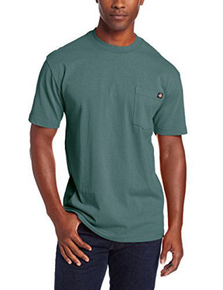 Picture of Dickie's Men's Heavyweight Crew Neck Short Sleeve Tee Big-tall,Lincoln Green,X-Large Tall