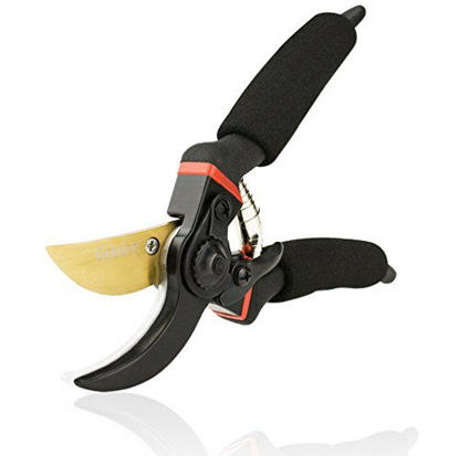 Picture of gonicc 8" Professional Premium Titanium Bypass Pruning Shears (GPPS-1003), Hand Pruners, Garden Clippers.