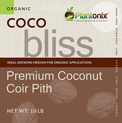 Picture of Coco Bliss Premium Coconut Coir Pith 20 lbs Brick/Block, OMRI Listed for Organic Use (Coco Bliss 10lb - 2 Bricks)