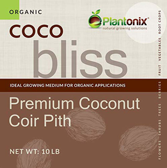 Picture of Coco Bliss Premium Coconut Coir Pith 20 lbs Brick/Block, OMRI Listed for Organic Use (Coco Bliss 10lb - 2 Bricks)