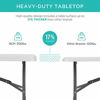 Picture of Best Choice Products 4ft Indoor Outdoor Heavy Duty Portable Folding Plastic Dining Table w/Handle, Lock for Picnic, Party, Camping - White