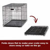 Picture of Large Dog Crate | MidWest ICrate Folding Metal Dog Crate | Divider Panel, Floor Protecting Feet Large Dog