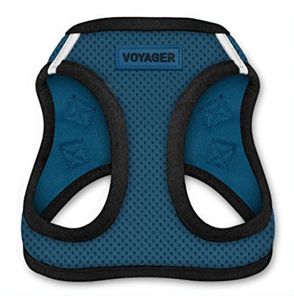 Picture of Voyager Step-in Air Dog Harness - All Weather Mesh, Step in Vest Harness for Small and Medium Dogs by Best Pet Supplies, Blue Base, XS (Chest: 13 - 14.5" ) (207-BUB-XS)