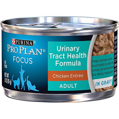 Picture of Purina Pro Plan Urinary Tract Health Gravy Wet Cat Food, FOCUS Urinary Tract Health Formula Chicken Entree, 3Oz (Pack of 24)
