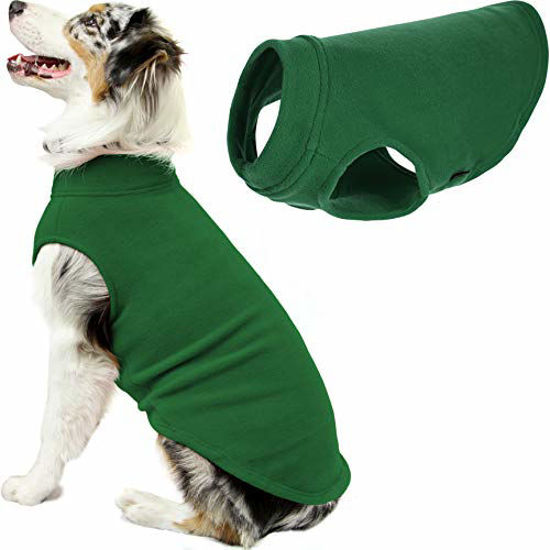 Picture of Gooby Stretch Fleece Dog Vest - Forest Green, 4X-Large - Pullover Fleece Dog Sweater - Warm Dog Jacket Dog Clothes Sweater Vest - Dog Sweaters for Small Dogs to Large Dogs for Indoor and Outdoor Use