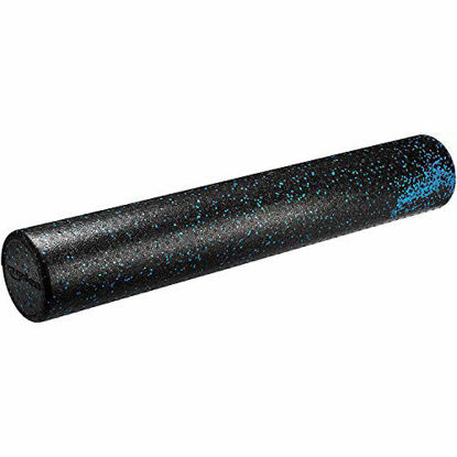 Picture of Amazon Basics High-Density Blue Speckled Round Foam Roller - 36-Inches