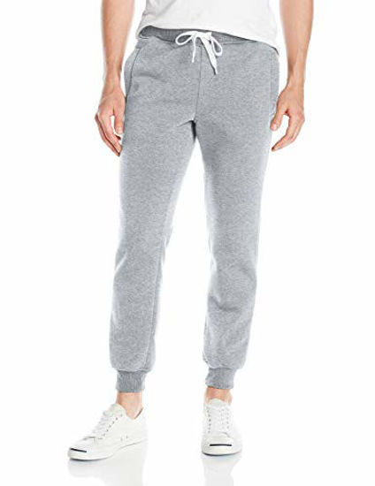 Picture of Southpole Men Active Basic Jogger Fleece Pants, Heather Grey Ne, S