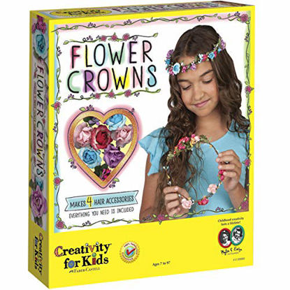 Picture of Creativity for Kids Flower Crowns Craft Kit - Create 4 Hair Accessories