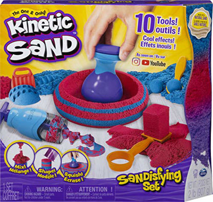 Picture of Kinetic Sand, Sandisfying Set with 2lbs of Sand and 10 Tools, for Kids Aged 3 and up