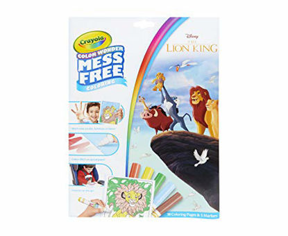 Picture of Crayola Lion King Pages & Markers Color Wonder Pad and Markers, Multicolor