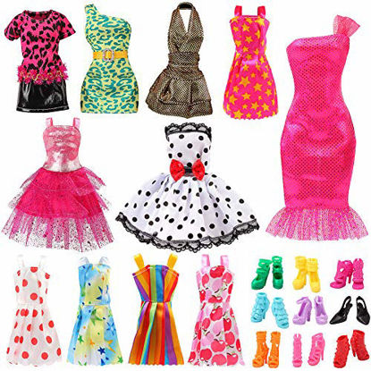 Picture of Bigib Set for 11 Ba-Girl Fashion Dolls Clothes Accessories