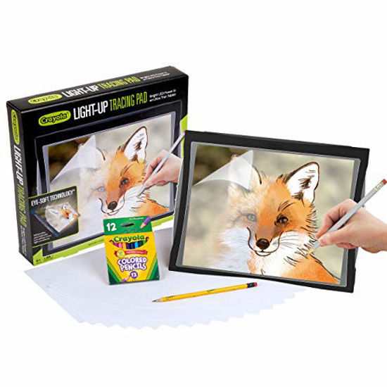 Picture of Crayola Light Up Tracing Pad with Eye-Soft Technology, Amazon Exclusive, Gift, Ages 6, 7, 8, 9, 10