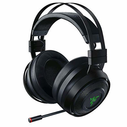 Picture of Razer Nari Ultimate Wireless 7.1 Surround Sound Gaming Headset: THX Audio & Haptic Feedback - Auto-Adjust Headband - Chroma RGB - Retractable Mic - For PC, PS4, PS5 - Black