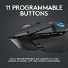 Picture of Logitech G502 Lightspeed Wireless Gaming Mouse with HERO 25K Sensor, PowerPlay Compatible, Tunable Weights and Lightsync RGB - Black