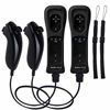 Picture of TechKen 2 Sets Wii Remote Controller with Build-in Motion Sensor Plus and 2 Nunchuck