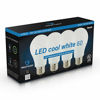 Picture of Great Eagle A19 LED Light Bulb, 9W (60W Equivalent), UL Listed, 4000K (Cool White), 750 Lumens, Non-dimmable, Standard Replacement (4 Pack)