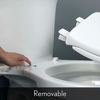 Picture of BEMIS 500EC 162 Toilet Seat with Easy Clean & Change Hinges, ROUND, Durable Enameled Wood, Silver