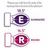 Picture of BEMIS 500EC 346 Toilet Seat with Easy Clean & Change Hinges, ROUND, Durable Enameled Wood, Biscuit/Linen