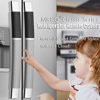 Picture of MRKG Refrigerator Door Handle Covers, Set of 4, Washable Without Fading or Cracking, Keep Your Kitchen Appliance Clean from Smudges, Drips, Food Stains, Oil. (Black, Grey)