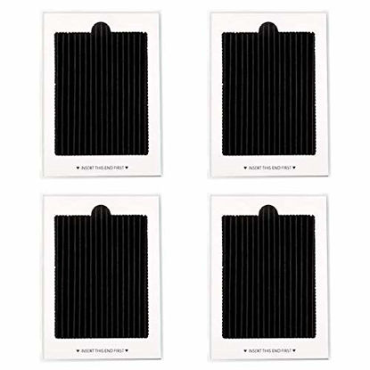 Picture of Carbon-activated Air Filter Refrigerator Air Filters Replacement Compatible with Frigidaire and Electrolux 242047801, 242047804, 241754002 (4 Pack)