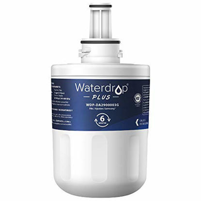 Picture of Waterdrop NSF 401&53&42 Certified DA29-00003G Replacement Refrigerator Water Filter, Compatible with Samsung DA29-00003G, Aqua-Pure Plus DA29-00003B, HAFCU1, DA29-00003A, Plus