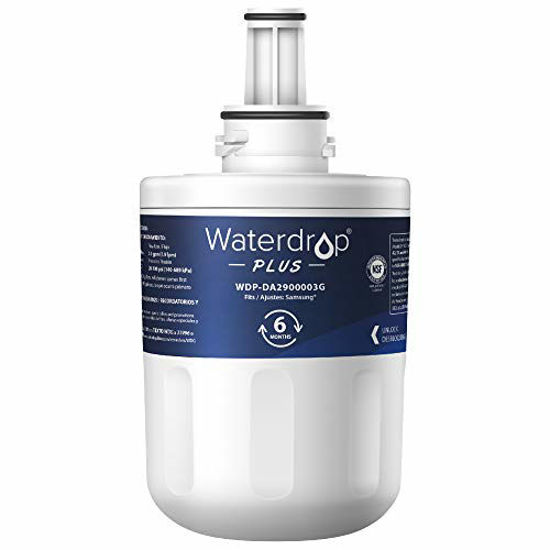 Picture of Waterdrop NSF 401&53&42 Certified DA29-00003G Replacement Refrigerator Water Filter, Compatible with Samsung DA29-00003G, Aqua-Pure Plus DA29-00003B, HAFCU1, DA29-00003A, Plus