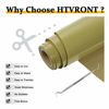 Picture of HTVRONT HTV Vinyl Rolls Heat Transfer Vinyl - 12" x 20ft Gold HTV Vinyl for Shirts, Iron on Vinyl for All Cutter Machine - Easy to Cut & Weed for DIY Heat Vinyl Design (Gold)