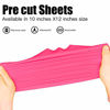 Picture of JANDJPACKAGING Neon Pink HTV Heat Transfer Vinyl - 10 Pack HTV Vinyl for Cricut, Silhouette Cameo, Bonus Teflon for Heat Press Machine