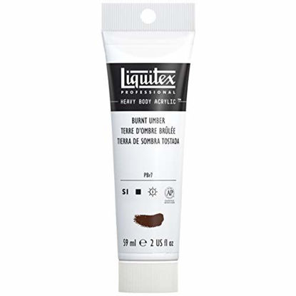 Picture of Liquitex 1045128 Professional Heavy Body Acrylic Paint, 2-oz Tube, Burnt Umber