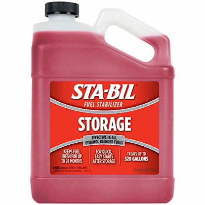 Picture of STA-BIL Storage Fuel Stabilizer - Guaranteed To Keep Fuel Fresh Fuel Up To Two Years - Effective In All Gasoline Including All Ethanol Blended Fuels - For Quick, Easy Starts, 128 fl. oz. (22213)