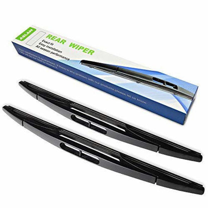 Picture of Rear Wiper Blade,ASLAM 12E Rear Windshield Wiper Blades Type-E for Original Equipment Replacement,Exact Fit(Pack of 2)