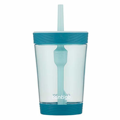 Picture of Contigo Spill-Proof Tumbler with straw, 14 Ounce, Honeydew