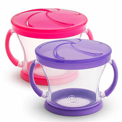 Picture of Munchkin Snack Catcher, 2 Pack, Pink/Purple