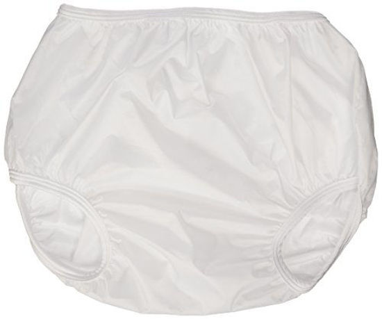 Picture of Dappi Waterproof 100% Nylon Diaper Pants, White, X-Large (2 Count)