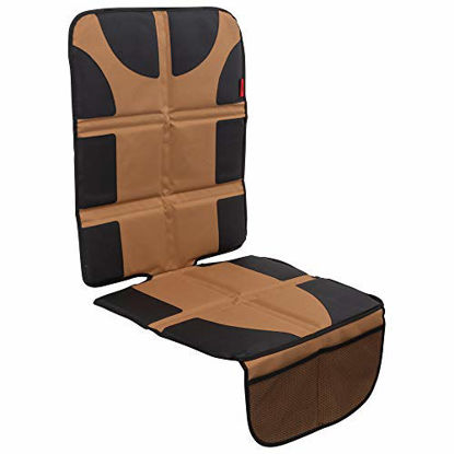 Picture of Lusso Gear Car Seat Protector with Thickest Padding - Featuring XL Size (Best Coverage Available), Durable, Waterproof 600D Fabric, PVC Leather Reinforced Corners & 2 Large Pockets for Handy Storage
