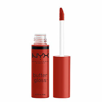 Picture of NYX PROFESSIONAL MAKEUP Butter Gloss - Apple Crisp (Modern Red), Non-Sticky Formula