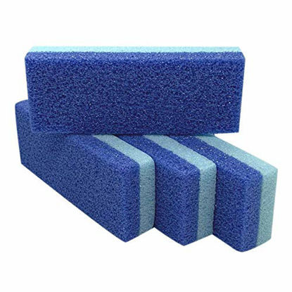 Picture of Foot Pumice Stone for Feet Hard Skin Callus Remover and Scrubber (Pack of 4) (Blue)