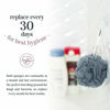 Picture of MainBasics Bath Shower Loofah Sponge Pouf Body Scrubber Exfoliator (Set of 3)