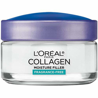 Picture of L'Oreal Paris Skincare Collagen Face Moisturizer, Fragrance-Free Day and Night Cream, Anti-Aging Face, Neck and Chest Cream to smooth skin and reduce wrinkles, 1.7 oz