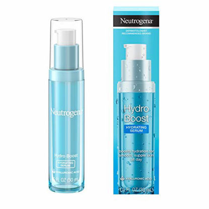 Picture of Neutrogena Hydro Boost Hydrating Hyaluronic Acid Serum, Oil-Free and Non-Comedogenic Face Serum Formula for Glowing Complexion, Oil-Free & Non-Comedogenic, 1 fl. oz