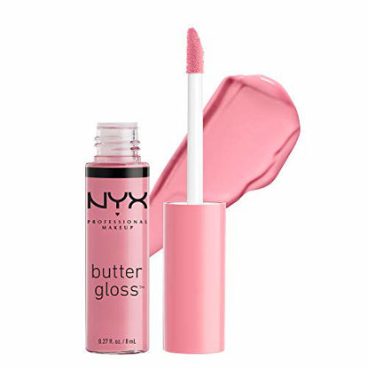 Picture of NYX PROFESSIONAL MAKEUP Butter Gloss - Éclair (Pink), Non-Sticky Formula