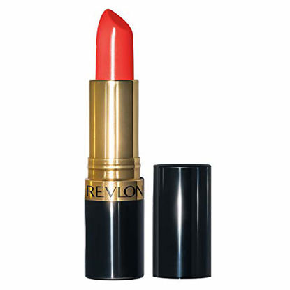 Picture of Revlon Super Lustrous Lipstick, High Impact Lipcolor with Moisturizing Creamy Formula, Infused with Vitamin E and Avocado Oil in Red / Coral, Siren (677)