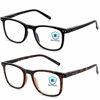 Picture of Blue Light Blocking Glasses, 2Pack Cut UV400 Computer Glasses for Anti Eyestrain (Tortoise + Black)
