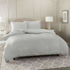 Picture of Nestl Bedding Duvet Cover, Protects and Covers your Comforter/Duvet Insert, Luxury 100% Super Soft Microfiber, King Size, Color Light Gray, 3 Piece Duvet Cover Set Includes 2 Pillow Shams