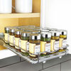 Picture of Lynk Professional Slide Out Spice Rack Upper Cabinet Organizer-8-inch Wide, 8-1/4" Single, Chrome