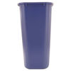 Picture of Rubbermaid Commercial Products Fg295773Blue Plastic Resin Deskside Recycling Can, 10 Gallon/41 Quart, Blue Recycling Symbol, 12 Pack