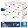Picture of Hammermill Colored Paper, 20 lb Blue Printer Paper, 8.5 x 14-10 Ream (5,000 Sheets) - Made in the USA, Pastel Paper